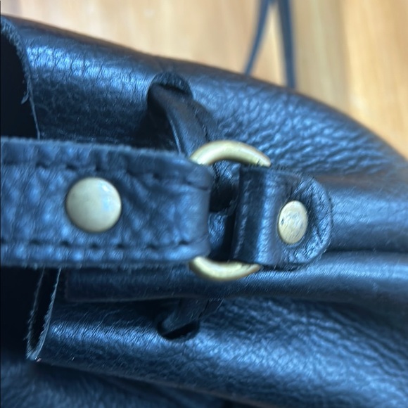Portland Leather Black Bucker Bag Small - Picture 7 of 8